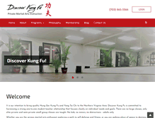 Tablet Screenshot of discoverkungfu.com